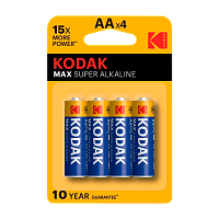 Батарейка Kodak MAX LR6 AA BL4 Alkaline 1.5V (4/80/400/17600) 