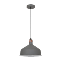 Светильник потолочный Camelion PL-425L Amsterdam 60W 230V E27 IP20 подвес серый (1/4)