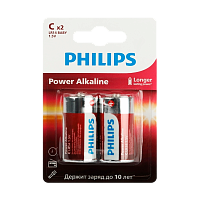 Батарейка Philips Power LR14 C BL2 Alkaline 1.5V (2/24/48)