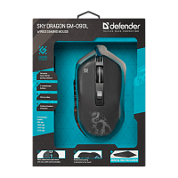Мышь проводная Defender GM-090L Sky Dragon игровая USB черный (1/40) 