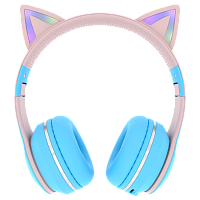Наушники накладные MORE CHOICE HW25kids bluetooth 5.1 с микр. голубой (1/16/32) 