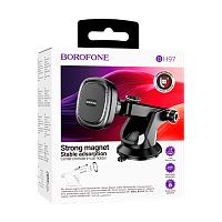 Держатель автомобильный Borofone BH97 на торпеду серый (1/84)