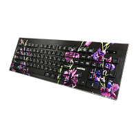 Клавиатура проводная Smartbuy 223 Flowers классическая USB 1.5м мультимед. черный (1/20)