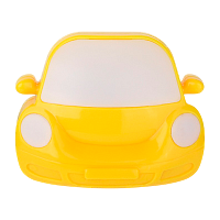 Ночник Camelion NL-196 "Машинка" 1LED 0.5W 220V в розетку с выключателем желтый (1/24/96)