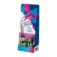 #Светильник настольный Космос DESKGX6319 ФИТО 14W 5V IP20 прищепка 3 спектра черный (1/24)