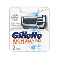 Сменные кассеты Gillette "FUSION SKINGUARD" 2 лезвия 2шт. (цена за 1 шт) (2/20)