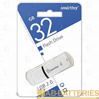 Флеш-накопитель Smartbuy Paean 32GB USB2.0 пластик белый