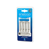 З/У для аккумуляторов Panasonic Smart-Quick Charger AA/AAA 4 слота+USB (1/8)