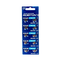 Батарейка Robiton STANDARD G5/LR754/LR48/393A/193 BL10 Alkaline 1.5V (10/200/4000) 