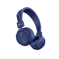 Наушники полноразмерные HOCO W25 bluetooth 5.0 с микр. microSD синий (1/10/30)