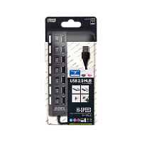 USB-Хаб Smartbuy 7207 7USB с выключателем черный 
