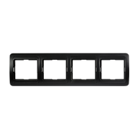 Рамка Smartbuy 4-местная горизонтальная черная "Марс"