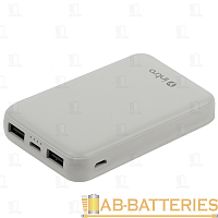 Внешний аккумулятор Intro PB1010 10000mAh 2.0A 2USB/Type-C белый (1/50)