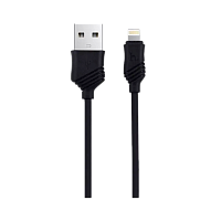 Кабель HOCO X6 USB (m)-Lightning (m) 1м 2.4A силикон черный (1/30/300)