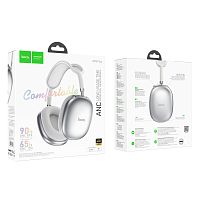 Наушники полноразмерные HOCO W55 Plus bluetooth 5.4 с микр. серебряный (1/40)