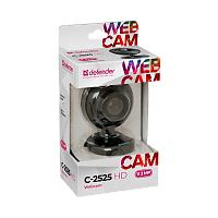 Веб-камера Defender C-2525HD CMOS 1600x1200 2Мп USB черный (1/50)