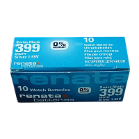 Батарейка Renata 399 (SR927W) BL10 Silver Oxide 1.55V (10/100)