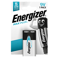 Батарейка Energizer MAX Plus Крона 6LR61 BL1 Alkaline 9V (1/12/6480) 