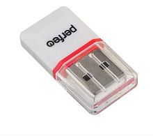Картридер Perfeo PF-VI-R008 microSD белый (1/200) 