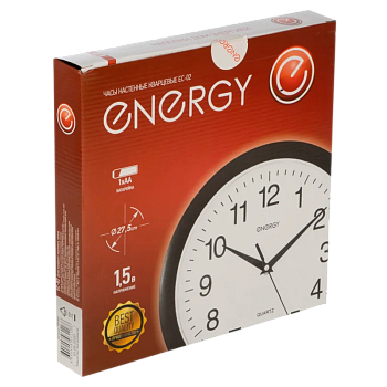 Часы Energy ЕС-02 настенные кварцевые кругл. (1/10)