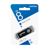 Флеш-накопитель Smartbuy Twist 8GB USB2.0 пластик черный