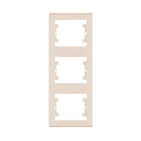 Рамка Makel Defne 3пост. вертикальная кремовый 42010708 (1/20)