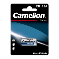 Батарейка Camelion CR123A BL1 Lithium 3V (1/10/200)