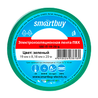 Изолента Smartbuy 19мм*20м ПВХ зеленый
