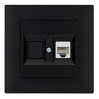 Розетка интернет Makel KAREA RIZZ 1гн. 16A черный 88001035
