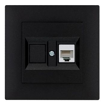 Розетка интернет Makel KAREA RIZZ 1гн. 16A черный 88001035