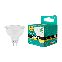 Лампа светодиодная Camelion MR16 GU5.3 8W 3000К 170-265V софит матовая (1/5/100)