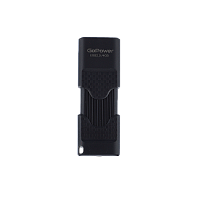 Флеш-накопитель GoPower SLIDER 4GB USB2.0 пластик черный матовый (1/50/1000)