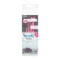 Бритва одноразовая Gillette "Simply Venus 3 Basic" 3 лезвия 4шт. (1/12)