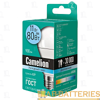 Лампа светодиодная Camelion A60 E27 11W 84К 170-265V груша матовая