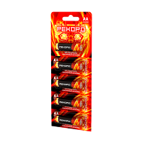 Батарейка Рекорд LR6 AA BL5 Alkaline 1.5V отрывные (5/60/600) 