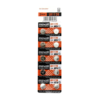 Батарейка Maxell G8/LR1120/LR55/391A/191 BL10 Alkaline 1.5V (10/200/3600/7200) 