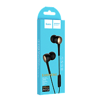 Наушники внутриканальные HOCO M19 с микр. черный (1/30/300)