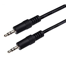 Кабель AUX Perfeo Jack 3.5mm (m)-Jack 3.5mm (m) 1м черный (1/100)