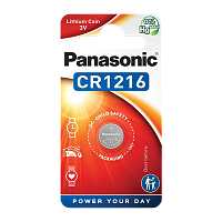 Батарейка Panasonic Power Cells CR1216 BL1 Lithium 3V в блистере (1/12) 