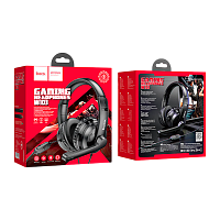 Наушники полноразмерные HOCO W103 с микр. черный (1/40)