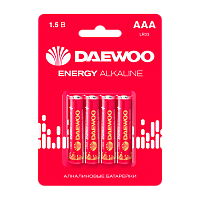 Батарейка Daewoo ENERGY LR03 AAA BL4 Alkaline 1.5V (4/40/960)