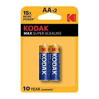Батарейка Kodak MAX LR6 AA BL2 Alkaline 1.5V (2/40/200/13200) 