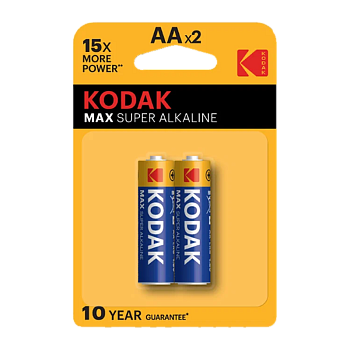 Батарейка Kodak MAX LR6 AA BL2 Alkaline 1.5V (2/40/200/13200) 