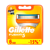 Сменные кассеты Gillette "FUSION POWER" 5 лезвий 6шт. (цена за 1 шт) (6/60) 