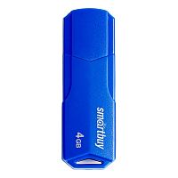 Флеш-накопитель Smartbuy Clue 4GB USB2.0 пластик синий