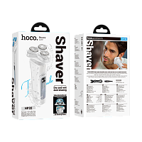 Электробритва HOCO HP32 пластик металл белый (1/40)
