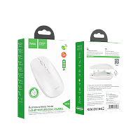 Мышь беспроводная HOCO GM15 классическая USB белый (1/11/110)