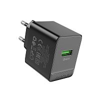 Сетевое З/У Borofone BAS12A 1USB 3.0A 18W QC3.0 черный (1/76/304)