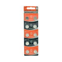 Батарейка Minamoto G8/LR1120/LR55/391A/191 BL10 Alkaline 1.5V (10/200/10000)