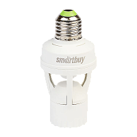 Датчик движения инфракрасный Smartbuy 6м 60W IP20 в патрон E27 белый